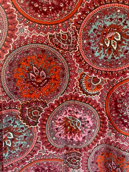 Talbots - PIMA CREWNECK TEE - CIRCLE PAISLEY - Picture 6 of 8